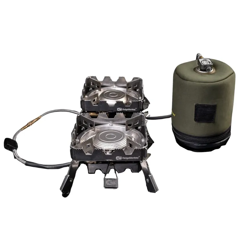 Koupit Online Ridge Monkey Quad Stove Pro Full Kit